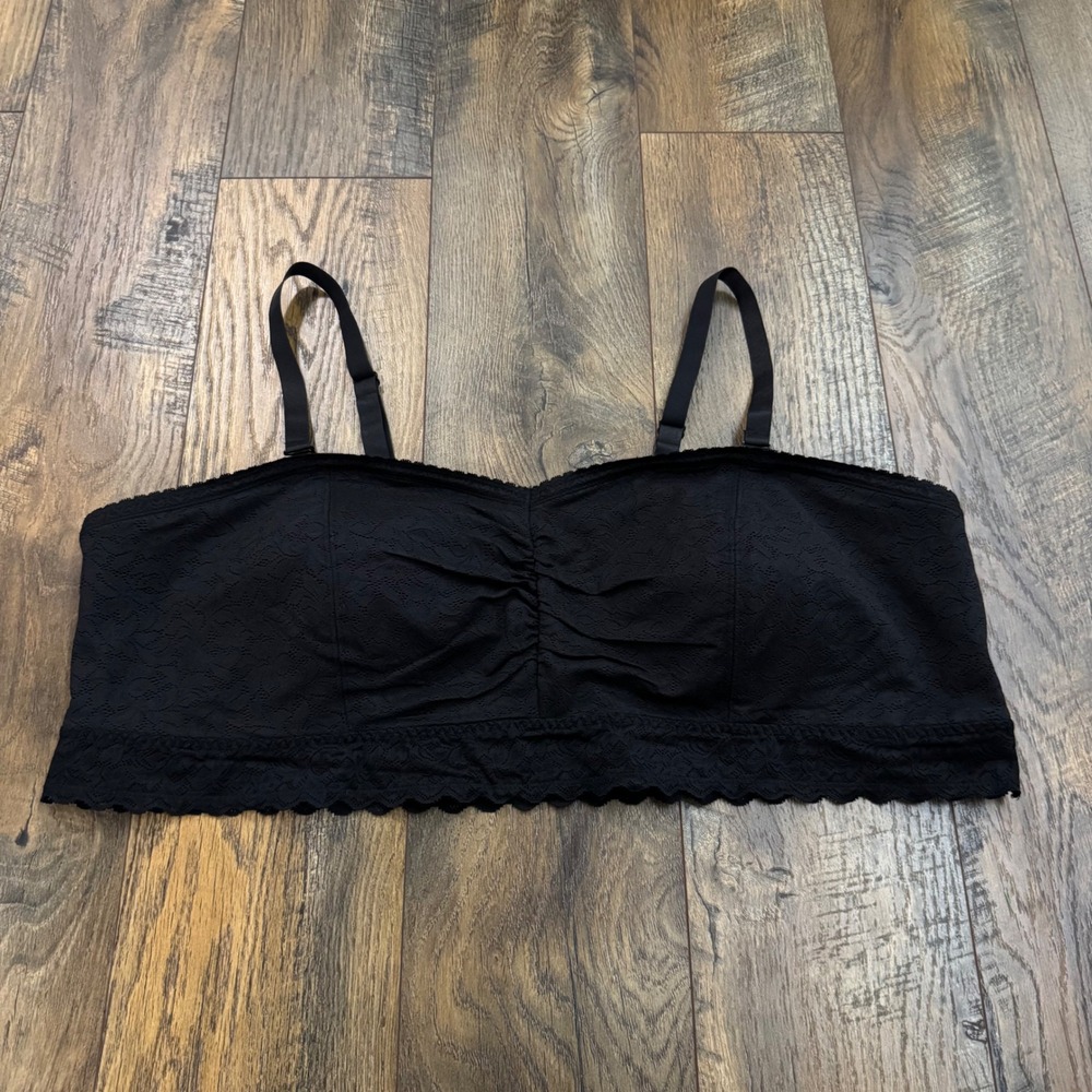 Torrid Black Lace Bandeau Comfort Bralette Plus Size 4